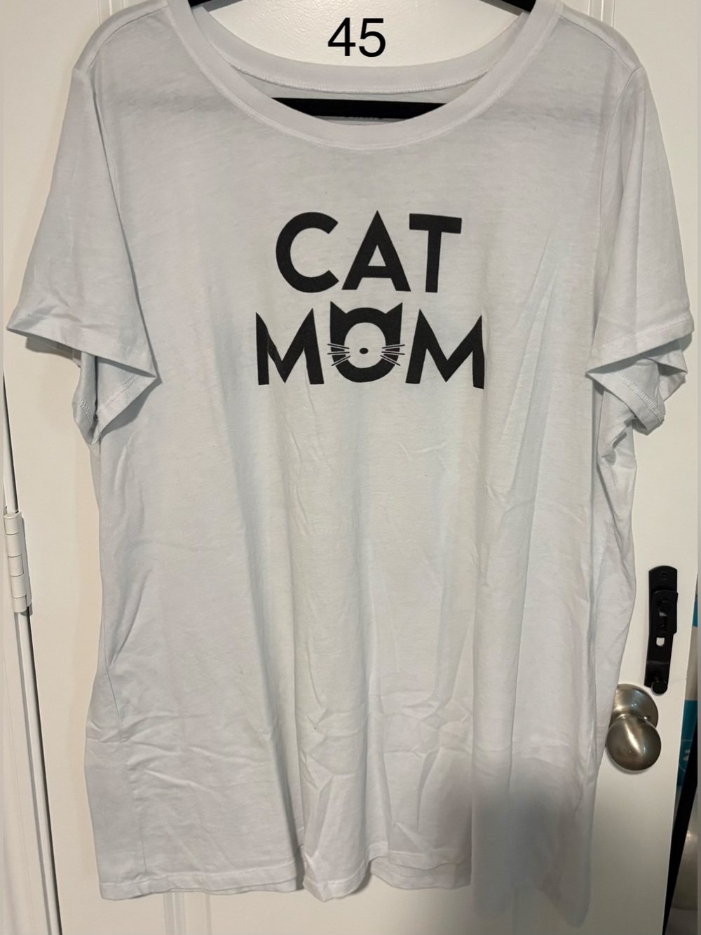 torrid White Cat Mom Graphic Tee with Black Print